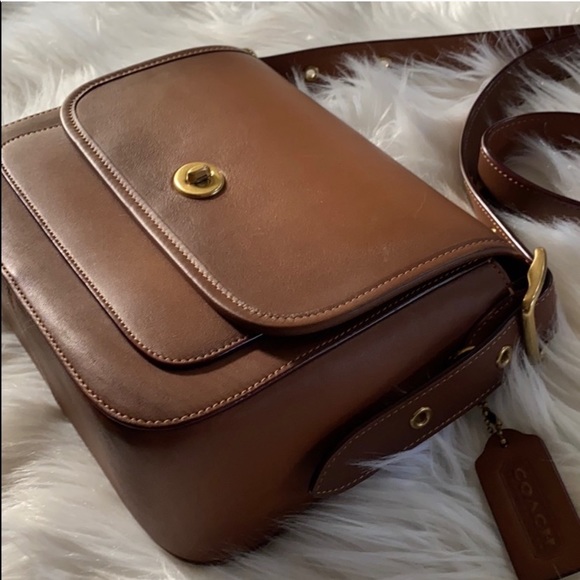 Brown Coach Shoulder Purse - Picture 3 of 11